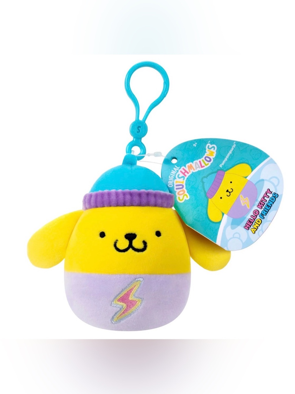 Sanrio Pompompourin Squishmallow Keychain
